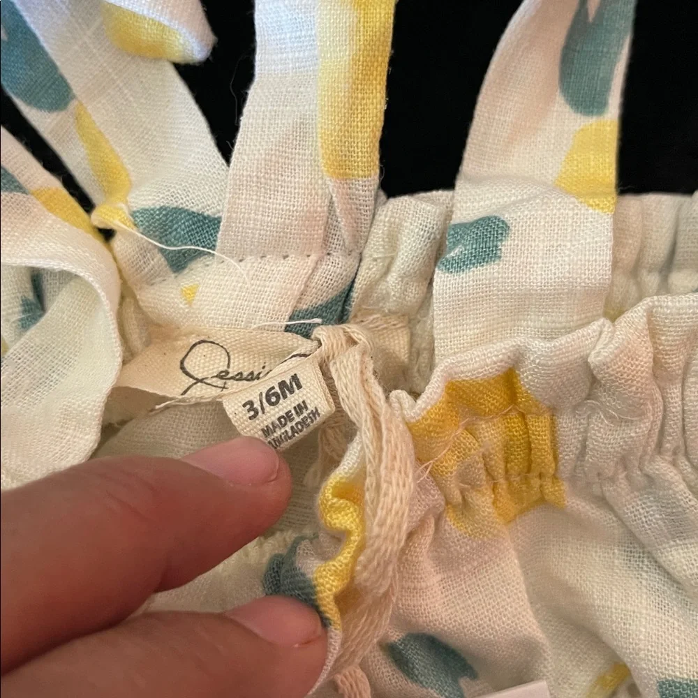 Jessica Simpson Baby Lemons Set Sz 3/6M Summer Outfit NEW